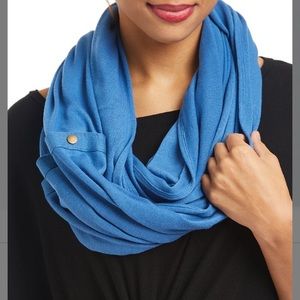 Blue Mist Snap-Button Convertible Scarf